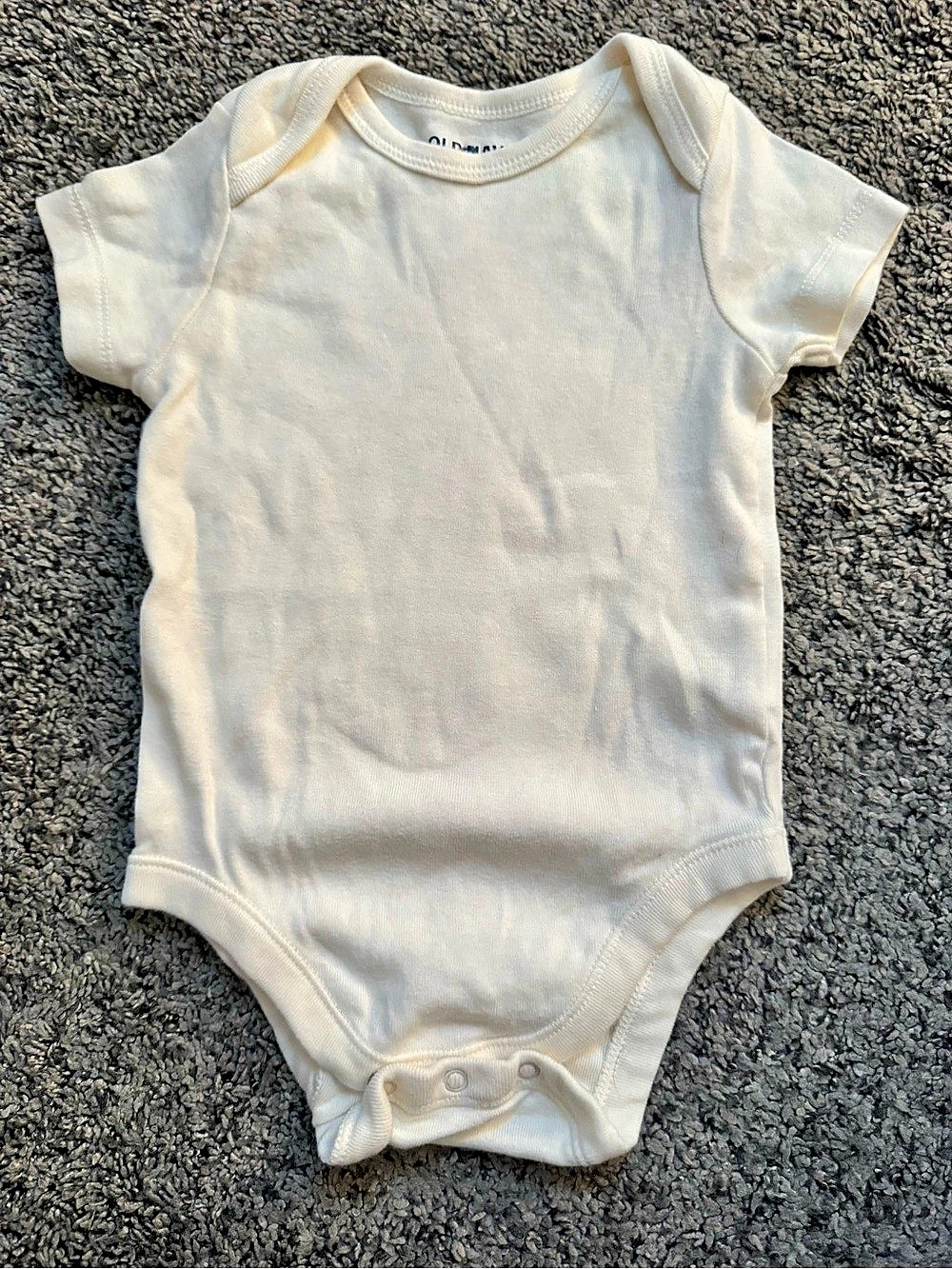 Old Navy Short-Sleeve Bodysuit for Baby Short-Sleeve Bodysuit cream- colored 3M